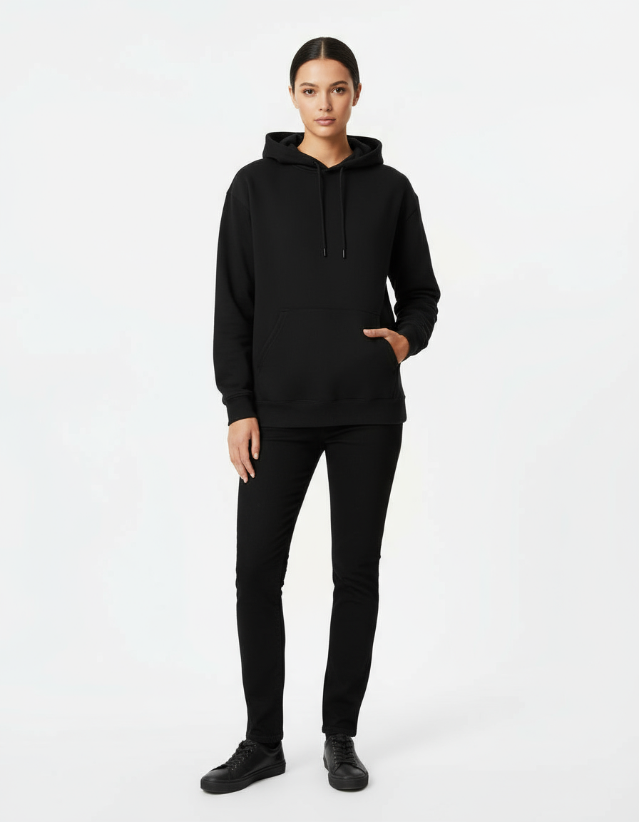 Unisex Psychedelic Neon Skull Graphic Oversized  Hoodie